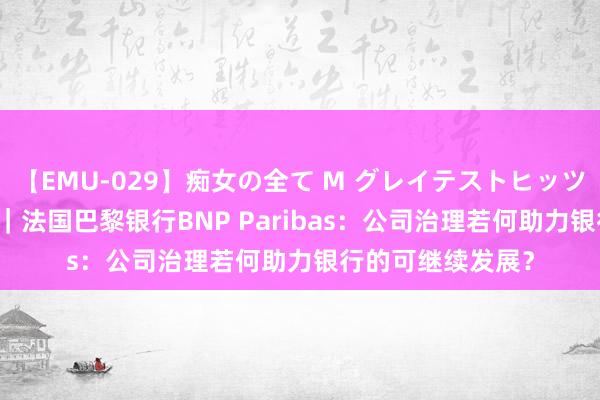 【EMU-029】痴女の全て M グレイテストヒッツ 4時間 义利星火｜法国巴黎银行BNP Paribas：公司治理若何助力银行的可继续发展？