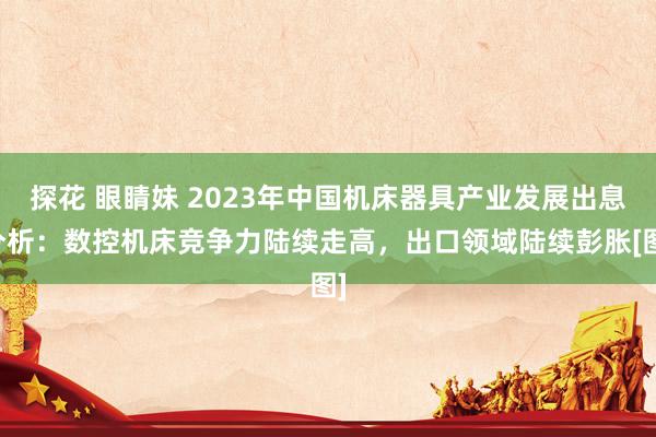 探花 眼睛妹 2023年中国机床器具产业发展出息分析：数控机床竞争力陆续走高，出口领域陆续彭胀[图]